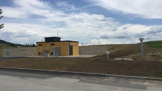 Distribution system of natural gas in Idrija