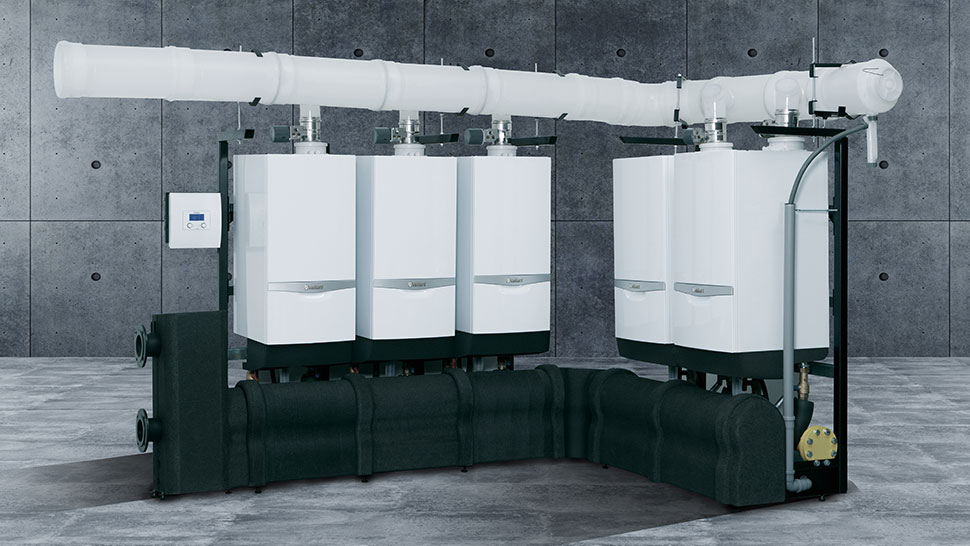 Gas condensing boilers with high yields