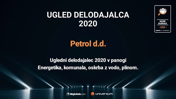 Petrol je najuglednejši delodajalec v panogi energetika
