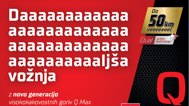 Petrol z novimi, še zmogljivejšimi pogonskimi gorivi Q Max