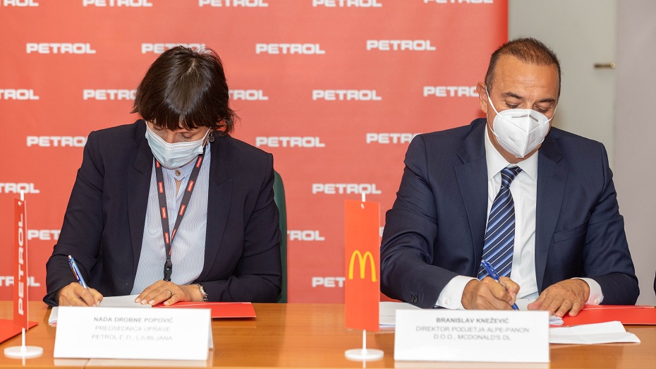 Petrol v novogradnjo PM AC Barje – jug in sever skupaj z Marche, McDonald's ter Dars