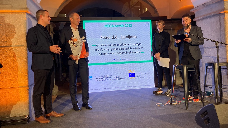 Petrol prejemnik nagrade MEGA navdih 2022