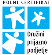 slika certifikata druzini prijazno podjetje